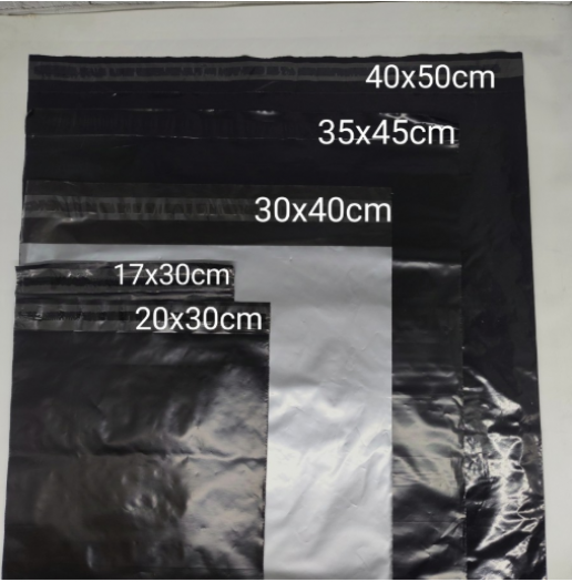 Polymailer PE aneka ukuran, per pack isi 50 pcs,kuat,liat 40 x 30 